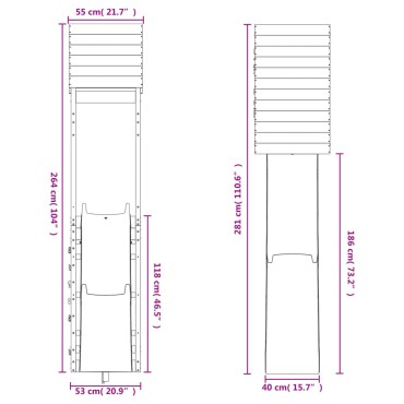 vidaXL Παιδική Χαρά Εξωτερικού Χώρου από Εμποτισμένο Ξύλο Πεύκου