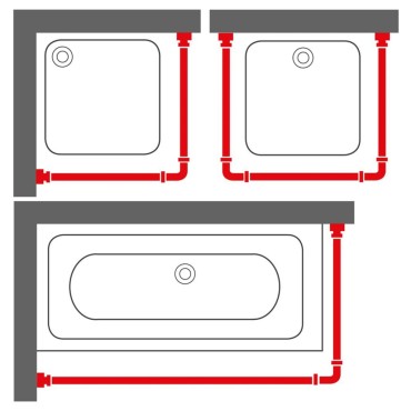 Sealskin Σιδηρόδρομος Κουρτίνας Μπάνιου Σετ Easy Roll Ματ Αλουμίνιο