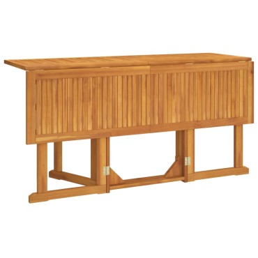 vidaXL Τραπέζι Κήπου Butterfly Πτυσσόμενο 150x90x75cm Μασίφ Teak 1 τεμ.