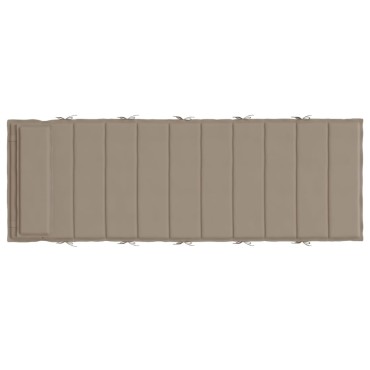 vidaXL Μαξιλάρι Ξαπλώστρας Taupe 180 x 60 x 3 εκ. από Ύφασμα Oxford