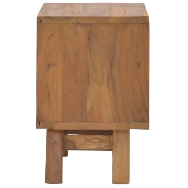 vidaXL Κομοδίνο 40x30x45cm από Μασίφ Ξύλο Teak 1 τεμ.