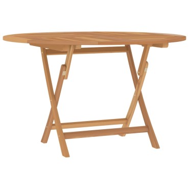 vidaXL Τραπέζι Κήπου Πτυσσόμενο 110x75cm Μασίφ Ξύλο Teak 1 τεμ.