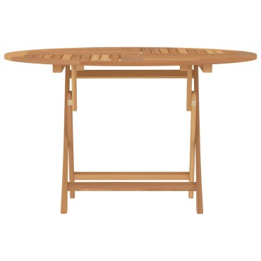 vidaXL Τραπέζι Κήπου Πτυσσόμενο 110x75cm Μασίφ Ξύλο Teak 1 τεμ.