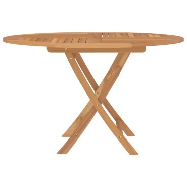 vidaXL Τραπέζι Κήπου Πτυσσόμενο 110x75cm Μασίφ Ξύλο Teak 1 τεμ.