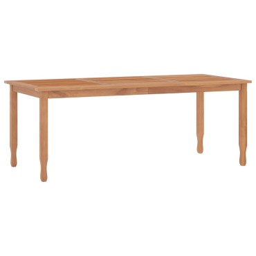 vidaXL Τραπεζαρία Κήπου 200x90x75cm από Μασίφ Ξύλο Teak 1 τεμ.