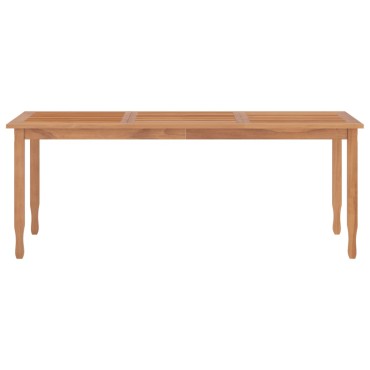 vidaXL Τραπεζαρία Κήπου 200x90x75cm από Μασίφ Ξύλο Teak 1 τεμ.