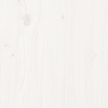 vidaXL Επιφάνεια Τραπεζιού Οβάλ Λευκή 70x35x2,5cm Μασίφ Ξύλο Πεύκου 1 τεμ.