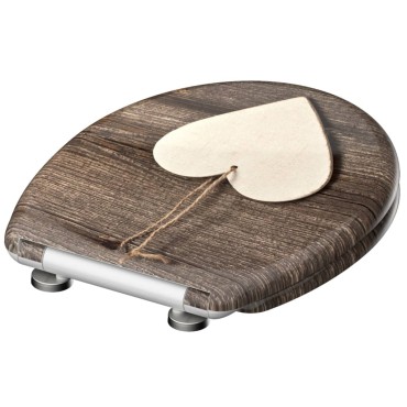 SCHÜTTE Κάθισμα Λεκάνης WOOD HEART Soft-Close & Σχέδιο από Duroplast