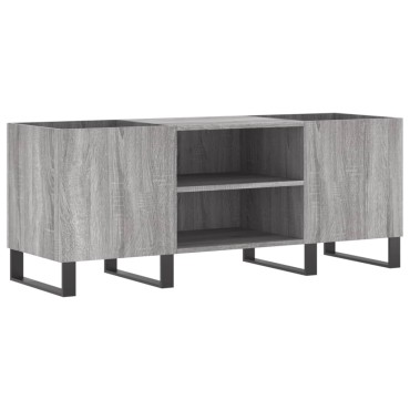 vidaXL Δισκοθήκη Γκρι Sonoma 121x38x48cm από Επεξεργασμένο Ξύλο