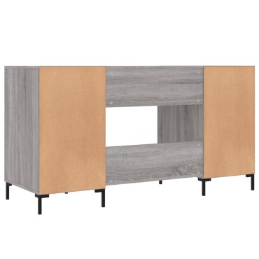 vidaXL Γραφείο Γκρι Sonoma 140x50x75cm από Επεξεργασμένο Ξύλο 1 τεμ.