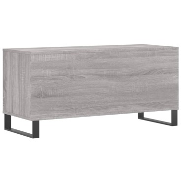 vidaXL Έπιπλο Δίσκων Γκρι Sonoma 100x38x48cm από Επεξεργασμένο Ξύλο 1 τεμ.