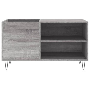 vidaXL Δισκοθήκη Γκρι Sonoma 85x38x48cm από Επεξεργασμένο Ξύλο