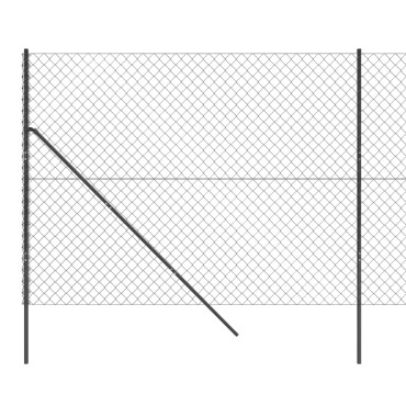 vidaXL Συρματόπλεγμα Περίφραξης Ανθρακί 1,8 x 10 μ.