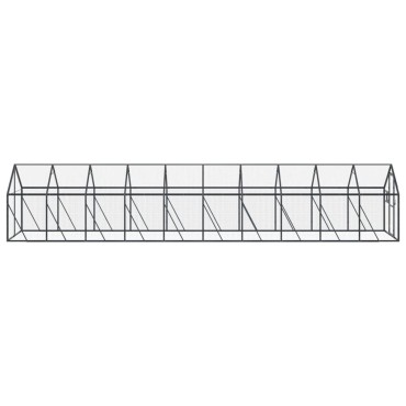 vidaXL Κλουβί Ανθρακί 1,79 x 4 x 1,85 μ. από Αλουμίνιο