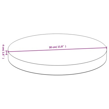 vidaXL Επιφάνεια Τραπεζιού 30x4 από Μπαμπού 30x4cm 1 τεμ.