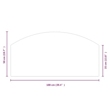 vidaXL Πλάκα Τζακιού 100 x 50 εκ. Γυάλινη