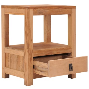 vidaXL Κομοδίνο 40x30x50cm από Μασίφ Ξύλο Teak 1 τεμ.