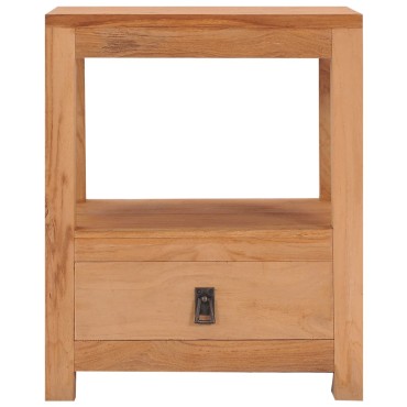 vidaXL Κομοδίνο 40x30x50cm από Μασίφ Ξύλο Teak 1 τεμ.