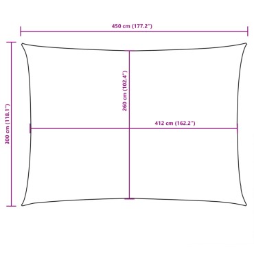 vidaXL Πανί Σκίασης Ορθογώνιο Τερακότα 3 x 4,5 μ. από Ύφασμα Oxford