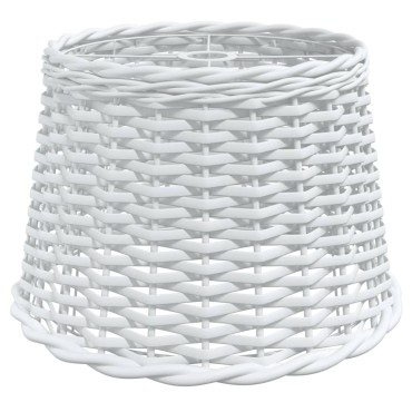vidaXL Καπέλο Φωτιστικού Οροφής Λευκό Ø40x26 εκ. από Wicker
