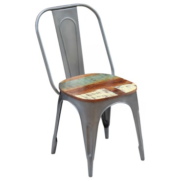vidaXL Καρέκλες Τραπεζαρίας 2 τεμ. από Μασίφ Ανακυκλωμένο Ξύλο 47x52x89cm