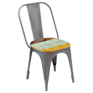 vidaXL Καρέκλες Τραπεζαρίας 2 τεμ. από Μασίφ Ανακυκλωμένο Ξύλο 47x52x89cm