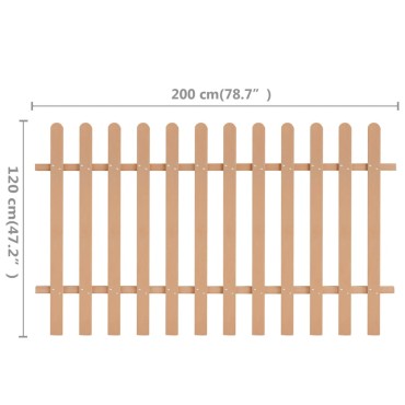 vidaXL Φράχτης Κήπου 200 x 120 εκ. από WPC