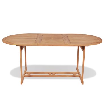 vidaXL Τραπέζι Κήπου 180x90x75cm από Μασίφ Ξύλο Teak 1 τεμ.