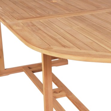 vidaXL Τραπέζι Κήπου 180x90x75cm από Μασίφ Ξύλο Teak 1 τεμ.