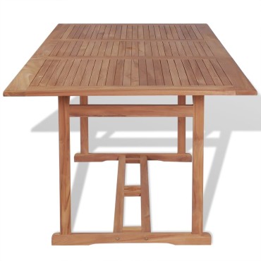 vidaXL Τραπέζι Κήπου 180x90x75cm από Μασίφ Ξύλο Teak 1 τεμ.