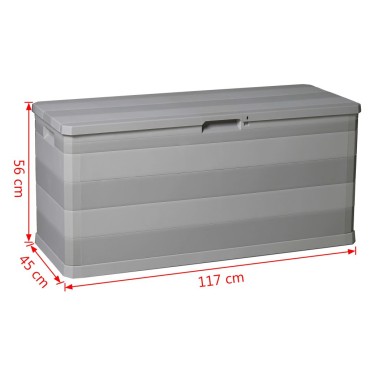 vidaXL Μπαούλο Αποθήκευσης Κήπου Gkri 117x45x56cm 1 τεμ.