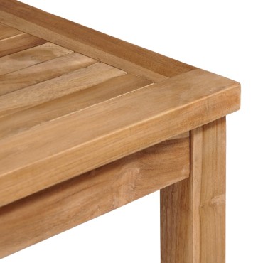 vidaXL Τραπέζι Κήπου 80x80x77cm από Μασίφ Ξύλο Teak 1 τεμ.