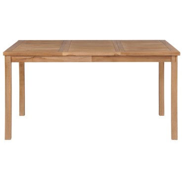 vidaXL Τραπέζι Κήπου 150x90x77cm από Μασίφ Ξύλο Teak 1 τεμ.