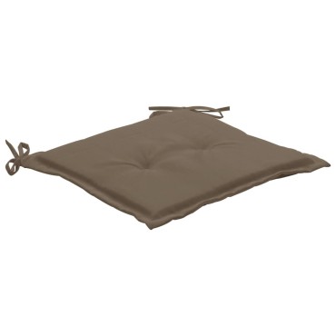 vidaXL Μαξιλάρια Καρέκλας Κήπου 2 τεμ. Taupe 50x50x3 εκ. Oxford Ύφασμα