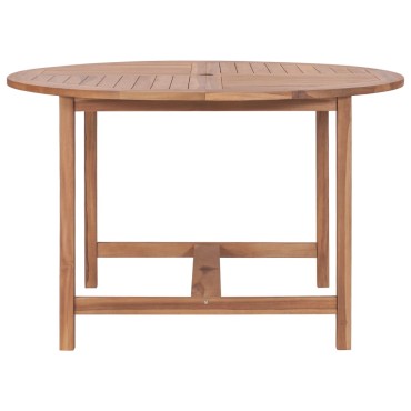 vidaXL Τραπέζι Κήπου 120x76cm από Μασίφ Ξύλο Teak 1 τεμ.