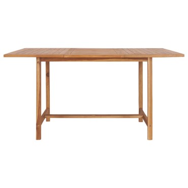 vidaXL Τραπέζι Κήπου 150x150x76cm από Μασίφ Ξύλο Teak 1 τεμ.