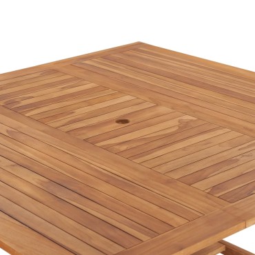 vidaXL Τραπέζι Κήπου 150x150x76cm από Μασίφ Ξύλο Teak 1 τεμ.