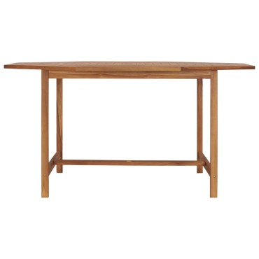 vidaXL Τραπέζι Κήπου 150x150x75cm από Μασίφ Ξύλο Teak 1 τεμ.