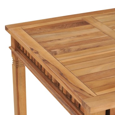 vidaXL Τραπεζαρία Κήπου 80x80x80cm από Μασίφ Ξύλο Teak 1 τεμ.