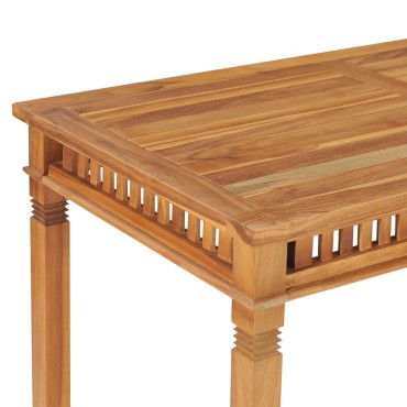 vidaXL Τραπεζαρία Κήπου 110x65x 80cm από Μασίφ Ξύλο Teak 1 τεμ.