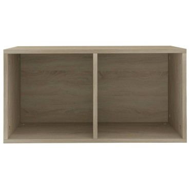 vidaXL Έπιπλο Δίσκων Βινυλίου Sonoma Δρυς 71x34x36cm Επεξεργ. Ξύλο 1 τεμ.