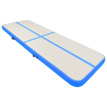 vidaXL Στρώμα Ενόργανης Φουσκωτό Μπλε 300 x 100 x 20 εκ. PVC με Τρόμπα