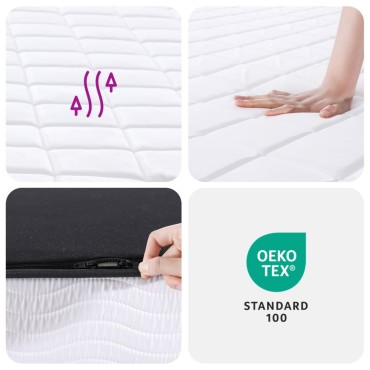 vidaXL Στρώμα Αφρού Medium Soft 140x190cm 1 τεμ. - Μονό