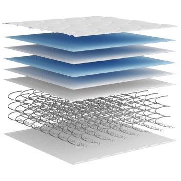 vidaXL Στρώμα με Bonnell Springs Medium 90x200cm 1 τεμ. - Μονό