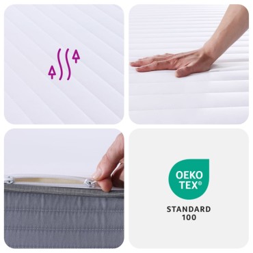 vidaXL Στρώμα Αφρού Medium Soft 100x200cm 1 τεμ. - Μονό