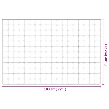 vidaXL Κουβέρτα Βαρύτητας Μπλε 122 x 183 εκ. 9 κ. Υφασμάτινη