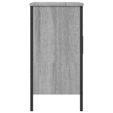 vidaXL Ντουλάπι Νιπτήρα Μπάνιου Γκρι Sonoma 60x30x60cm Επεξ. Ξύλο