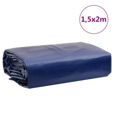 vidaXL Μουσαμάς Μπλε 1,5 x 2 μ. 650 γρ./μ²