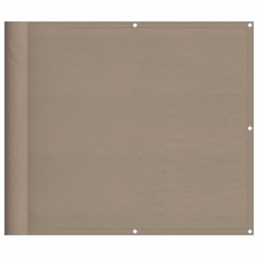 vidaXL Διαχωριστικό Βεράντας Taupe 90x800εκ 100% Πολ. Ύφασμα Oxford