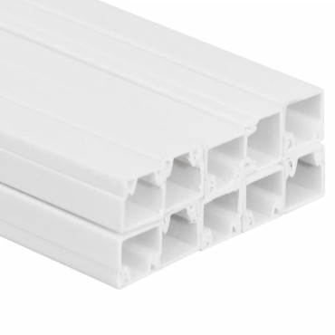 vidaXL Κανάλι Καλωδίων 15 x 10 χιλ. 10 μ. από PVC